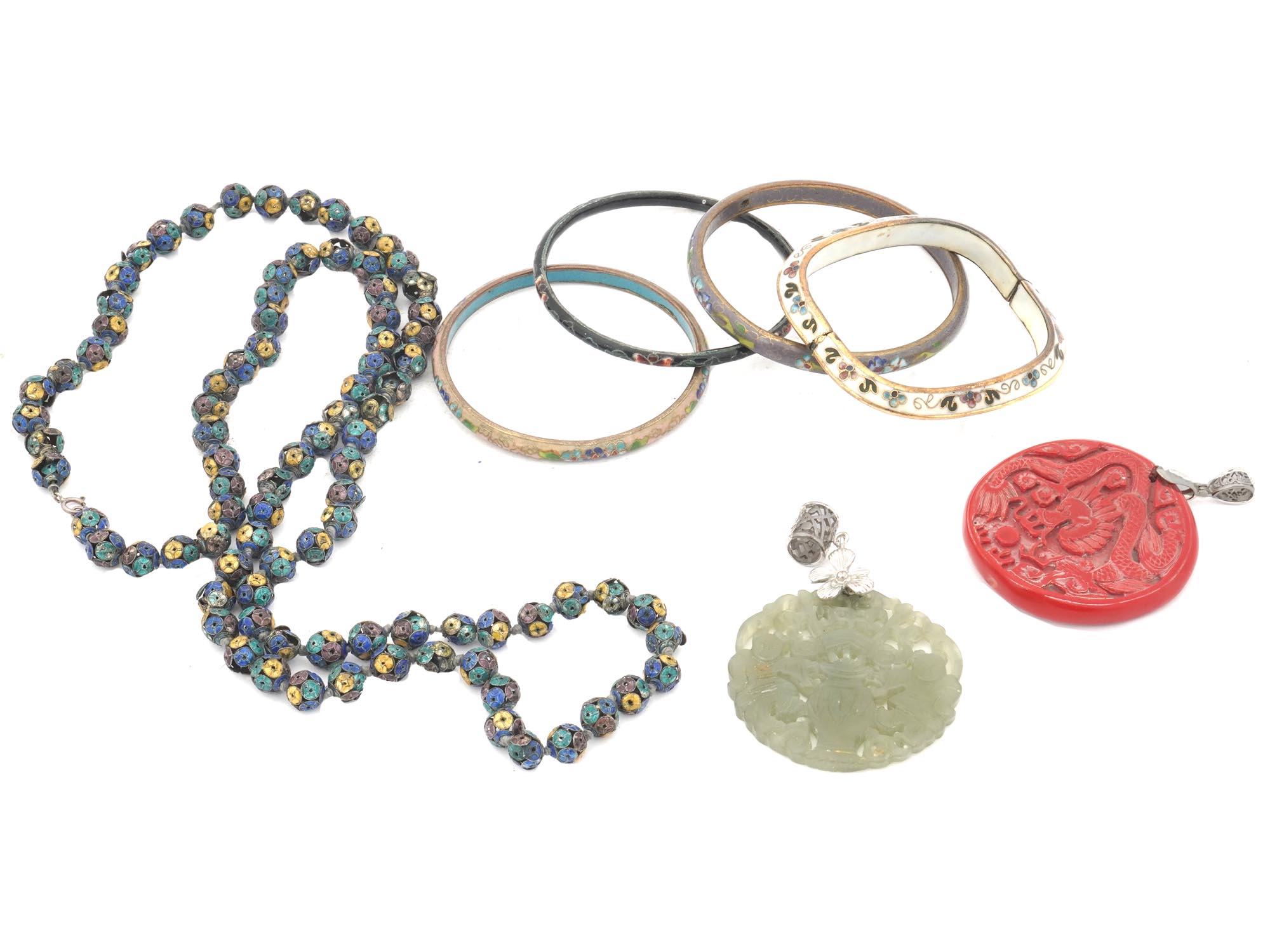 VINTAGE MID CENTURY ASIAN ORIENTAL JEWELRY PIC-